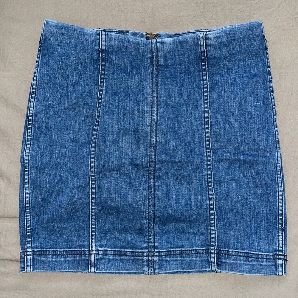 Free People Modern Femme Denim Mini Skirt